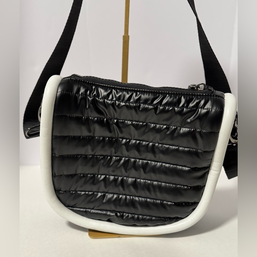 THINK ROYLN Crossbody Bags black and White Quilted Crossbody Bag